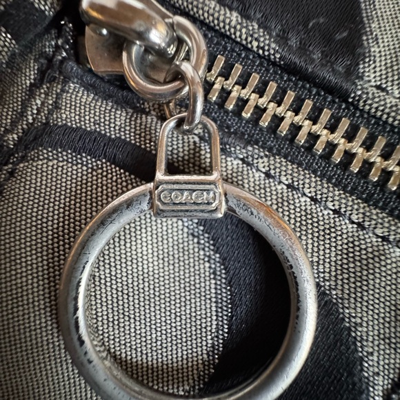 Authentic Coach Black and Brown Signature Shoulder Bag - Picture 14 of 14